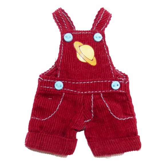 2015 Lottie Doll Stargazer Outfit Red Corduroy Overalls For 7.5" Dolls Arklu Toy - Picture 1 of 4